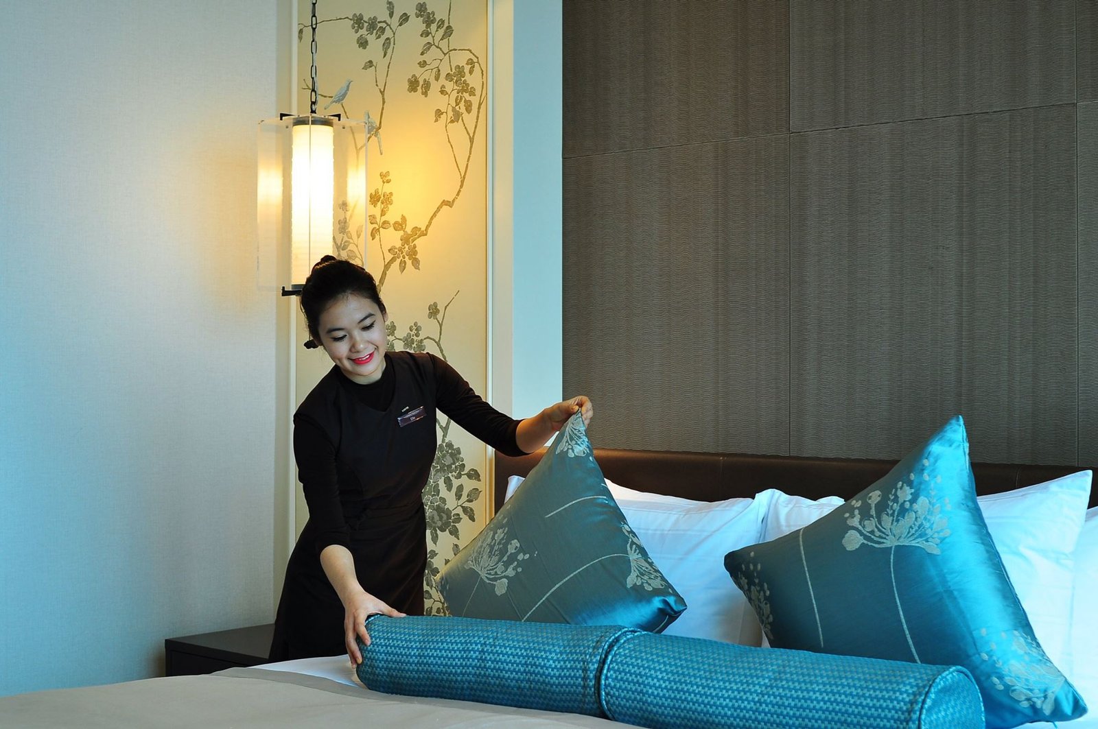 Đồng phục buồng phòng của khách sạn Lotte Hà Nội