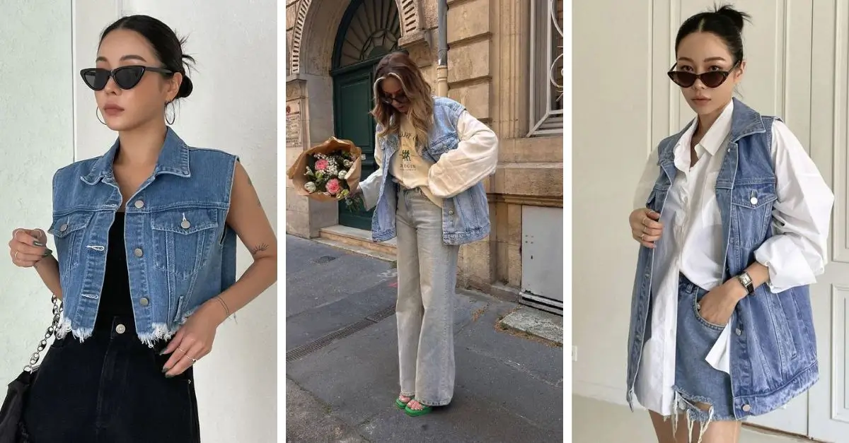 Phối đồ theo kiểu tỷ tỷ Trung, chuẩn street style với quần jeans và áo gile